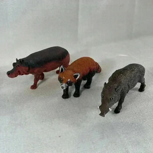 Red Panda, Boar, and other animal- LOT of 3 animals 4-5"